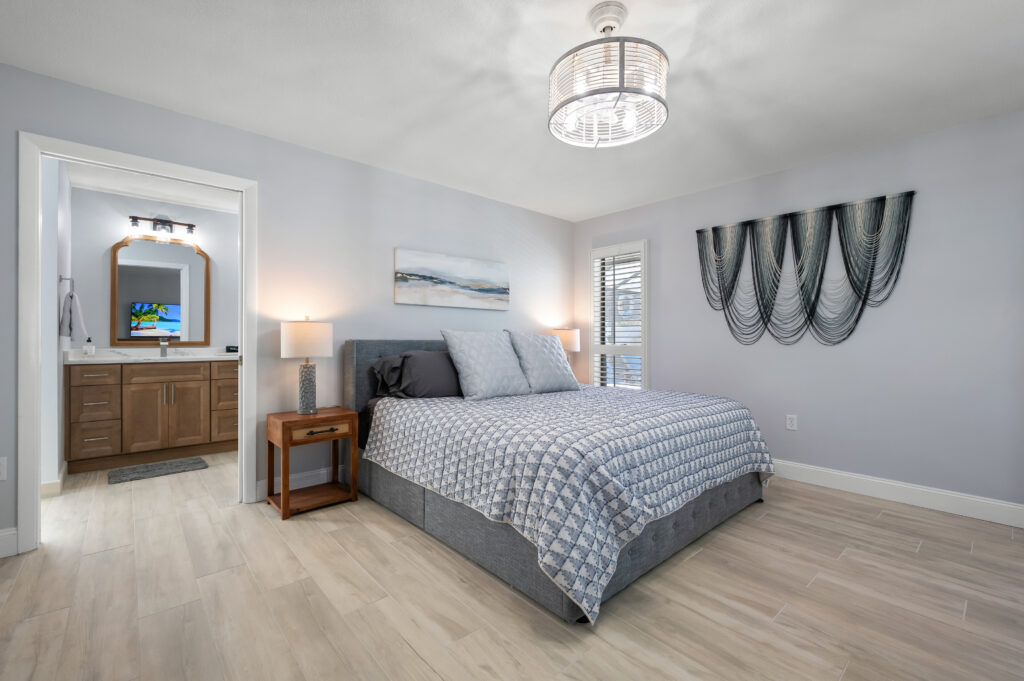 Master bedroom with ensuite bath